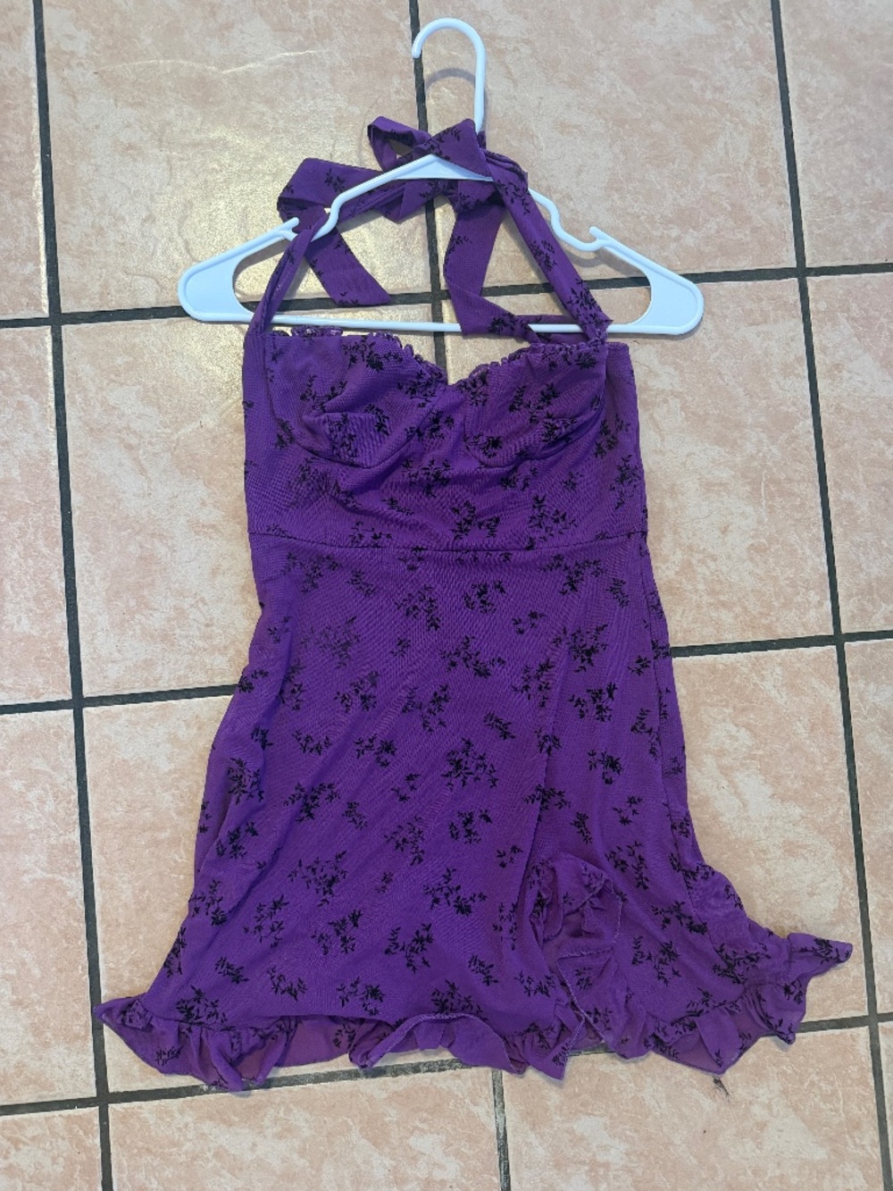 Purple flower dress